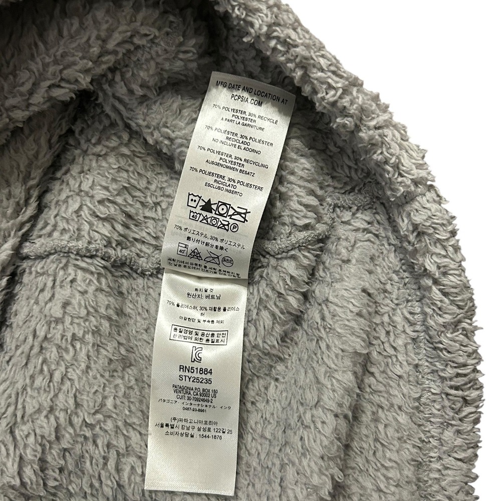 Patagonia Los Gatos 1/4 Zip Fleece Pullover Grey Womens M STY25235 FA19 - Picture 5 of 6
